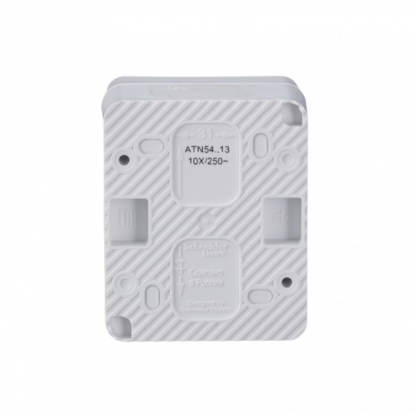 ATLASDESIGN PROFI IP54 О/У 1-клавишный ВЫКЛЮЧАТЕЛЬ с подсветкой, сх.1а, 10АХ, БЕЛЫЙ