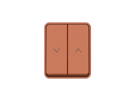 ATLASDESIGN PROFI IP54 О/У 2-клавишный ВЫКЛЮЧАТЕЛЬ ДЛЯ ЖАЛЮЗИ, сх.4, 10А, ТЕРРАКОТОВЫЙ