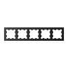 ATLASDESIGN 5-постовая РАМКА, универсальная, КАРБОН