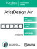 ATLASDESIGN AIR 5-постовая РАМКА, ГРИФЕЛЬ/дымчатый черный