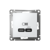 ATLASDESIGN USB РОЗЕТКА тип-С 65Вт высокоскор.заряд. QC, PD, механизм, ЛОТОС