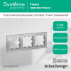 ATLASDESIGN 3-постовая РАМКА, универсальная, АЛЮМИНИЙ