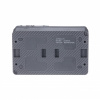 ATLASDESIGN PROFI IP54 О/У БЛОК: РОЗЕТКА с заземл. со шт., 16А, ВЫКЛЮЧАТЕЛЬ 2-клав., 10АХ, АНТРАЦИТ