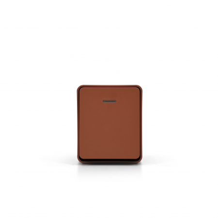 ATLASDESIGN PROFI IP54 О/У 1-клавишный ВЫКЛЮЧАТЕЛЬ с подсветкой, сх.1а, 10АХ, ТЕРРАКОТОВЫЙ