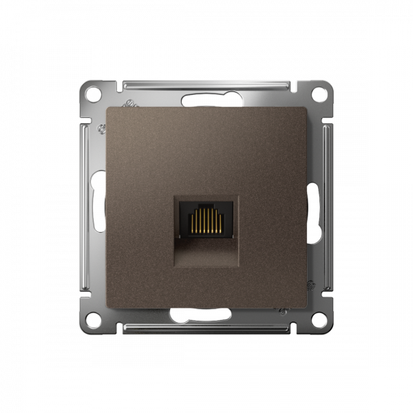 ATLASDESIGN РОЗЕТКА компьютерная RJ45 кат. 6A, механизм, МОККО