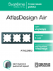 ATLASDESIGN AIR 3-постовая РАМКА, ИЗУМРУД/дымчатый черный