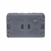 ATLASDESIGN PROFI IP54 О/У РОЗЕТКА двойная с заземлением со шторками, 16А, АНТРАЦИТ