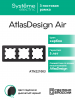 ATLASDESIGN AIR 3-постовая РАМКА, КАРБОН/дымчатый черный