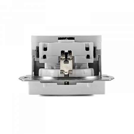 ATLASDESIGN РОЗЕТКА 16А с 2 USB A+C, 5В/2,4А/3,0А, 2х5В/1,5А, механизм, БЕЛЫЙ