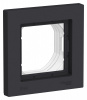 ATLASDESIGN AQUA 1-постовая РАМКА, IP44, КАРБОН