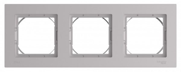ATLASDESIGN AQUA 3-постовая РАМКА, IP44, АЛЮМИНИЙ