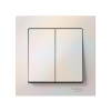 ATLASDESIGN 2-клавишный ВЫКЛЮЧАТЕЛЬ, сх.5, 10АХ, в сборе, ЖЕМЧУГ