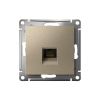 ATLASDESIGN РОЗЕТКА компьютерная RJ45 кат. 5e, механизм, ШАМПАНЬ